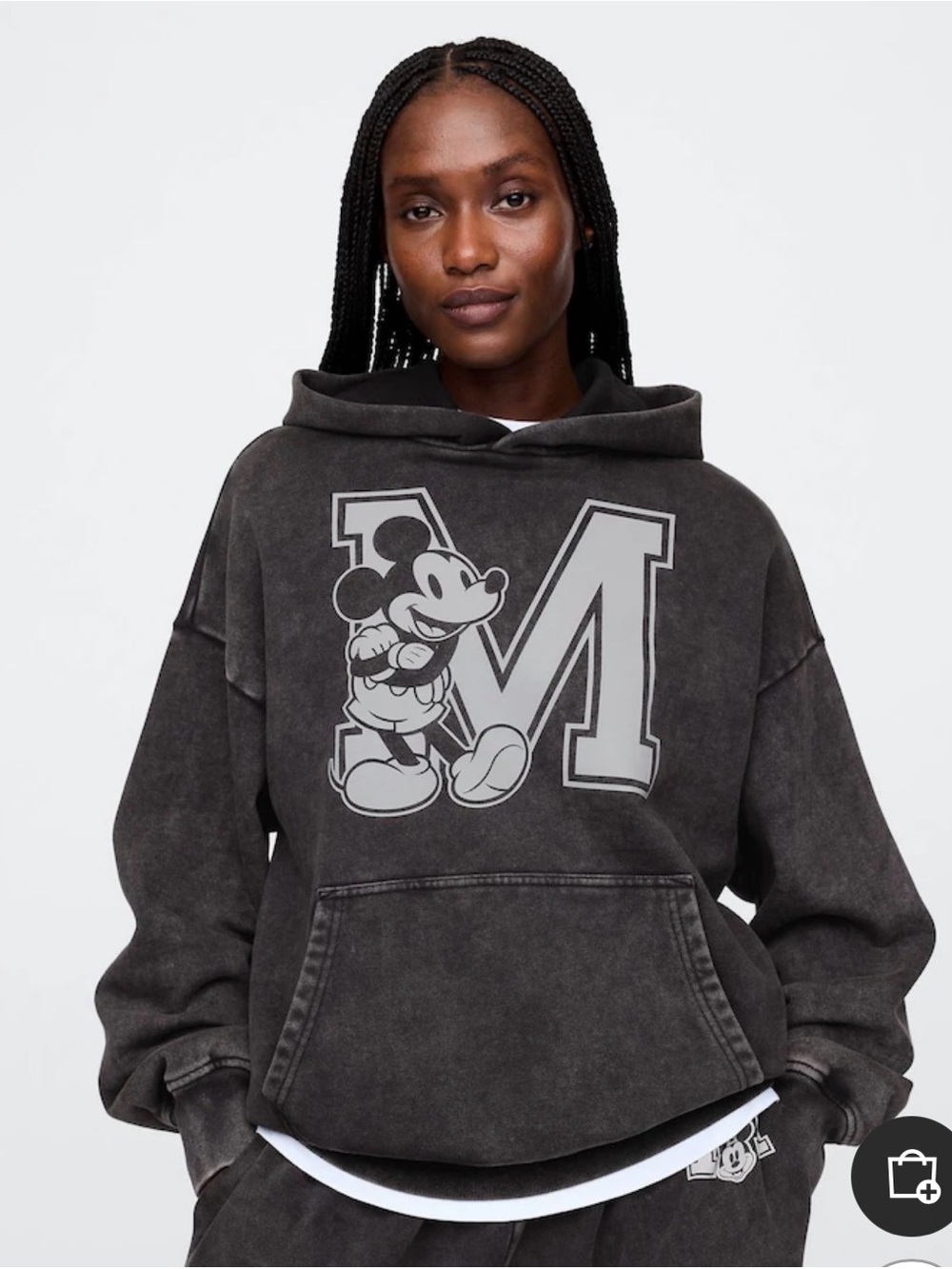 Gap × Disney Oversized Logo Hoodie - Mickey